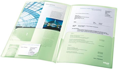 gbc 17325, Busta a L DOPPIE formato A4 - PPL antiriflesso, ASSORTITI. Ex codice Esselte 173250,  marchio ESSELTE.