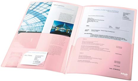 gbc 17325, Busta a L DOPPIE formato A4 - PPL antiriflesso, ASSORTITI. Ex codice Esselte 173250,  marchio ESSELTE.