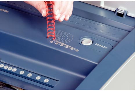 gbc WIREBIND 500E rilegatrice elettrica ad anelli metallici., marchio LEITZ.