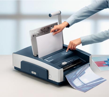 gbc WIREBIND 500E rilegatrice elettrica ad anelli metallici., marchio LEITZ.