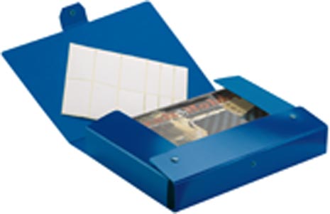 gbc 390386050,  DELSO ORDER cartella progetti BLU, dimensioni: 25x35 cm, dorso  6 cm. Ex codice Esselte C8605, marchio ESSELTE.
