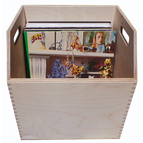 gbc Porta Dischi Vinile LP 12'' contenitore espositore per dischi in vinile LP 12'' in legno multistrato estremamente robusto. Contiene 80 dischi. Ideale per mercatini, negozi di dischi e collezionisti. Misure interne: 33x28x37 cm. Misure esterne: 35x30x38 cm.