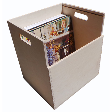 gbc PortaDischi Vinile LP 12', COPERCHIO con coperchio, contenitore espositore per dischi in vinile LP 12'' in legno multistrato estremamente robusto, con coperchio scorrevole. Contiene 80 dischi. Ideale per mercatini, negozi di dischi e collezionisti. Misure interne: 33x28x37 cm, esterne: 35x30x38,2 cm.