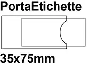 gbc PortaEtichetteAdesivo EtichettaIntercambiabile, 35x75mm Fabbricati in vinile trasparente antiriflesso. Compresi cartoncini. Per contrassegnare in modo semplice e rapido raccoglitori ad anelli, archivi, ecc.  3EL8506