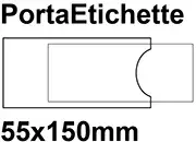 gbc PortaEtichetteAdesivo EtichettaIntercambiabile, 55x150mm Fabbricati in vinile trasparente antiriflesso. Compresi cartoncini. Per contrassegnare in modo semplice e rapido raccoglitori ad anelli, archivi, ecc.  3EL8508