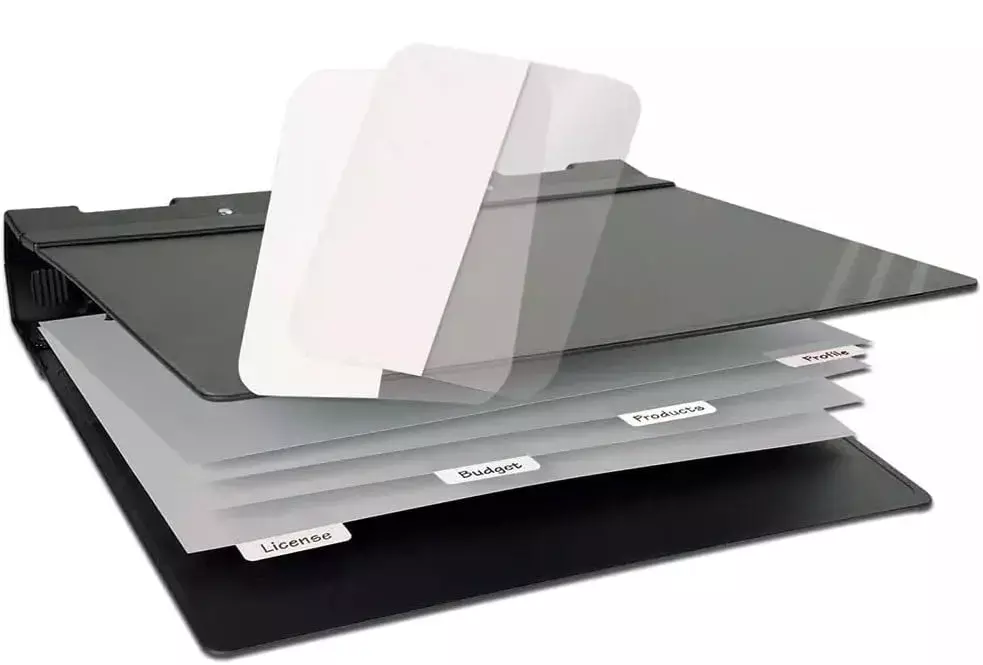 gbc Segnapagina 12x40mm, adesivoRiposizionabile, scrivibili, BIANCO In blocchetti da 120 segnapaguna. Prodotto originale Danese. MADE IN DENMARK..