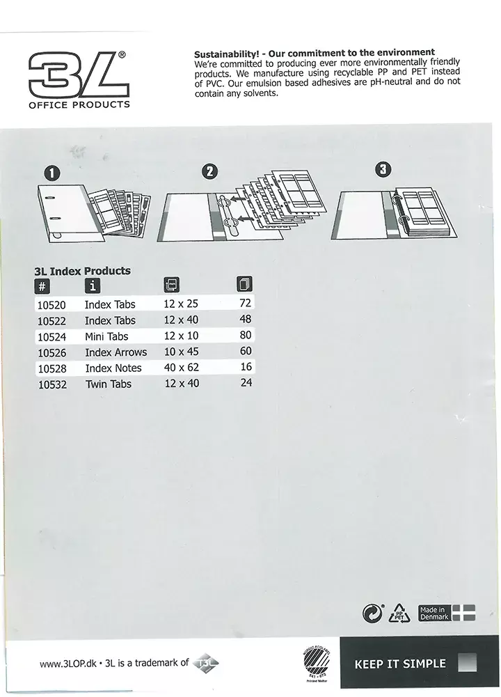 gbc Assortimento Segnapagina-Cavalierini, suRaccoglitore, ASSORTITI 24 foglietti assortiti in formati e colori contenuti in pratico raccoglitore quadernetto ad anelli. PER AVERE SEMPRE SOTTOMANO IL SEGNAPAGINA ADATTO ALLE VARIE SITUAZIONI. Prodotto originale Danese. MADE IN DENMARK..