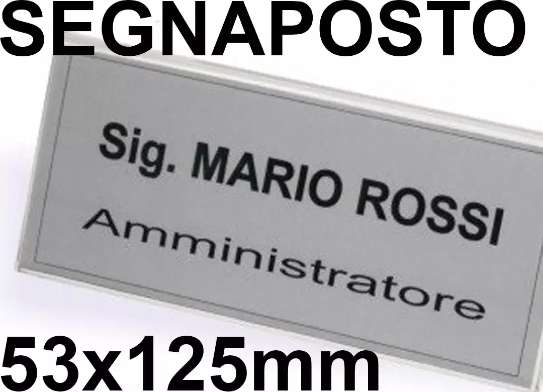 gbc SegnaPosto daTavolo 53x125mm Segnaposto in Kristall, completi di cartoncini stampabili con tutte le stampanti.