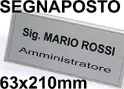 gbc SegnaPosto daTavolo 63x210 Segnaposto in Kristall, completi di cartoncini stampabili con tutte le stampanti. 3EL11186