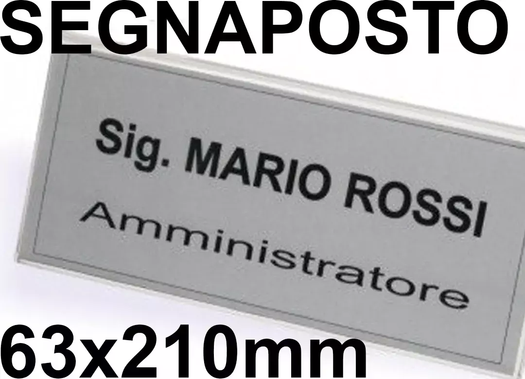 gbc SegnaPosto daTavolo 63x210 Segnaposto in Kristall, completi di cartoncini stampabili con tutte le stampanti..