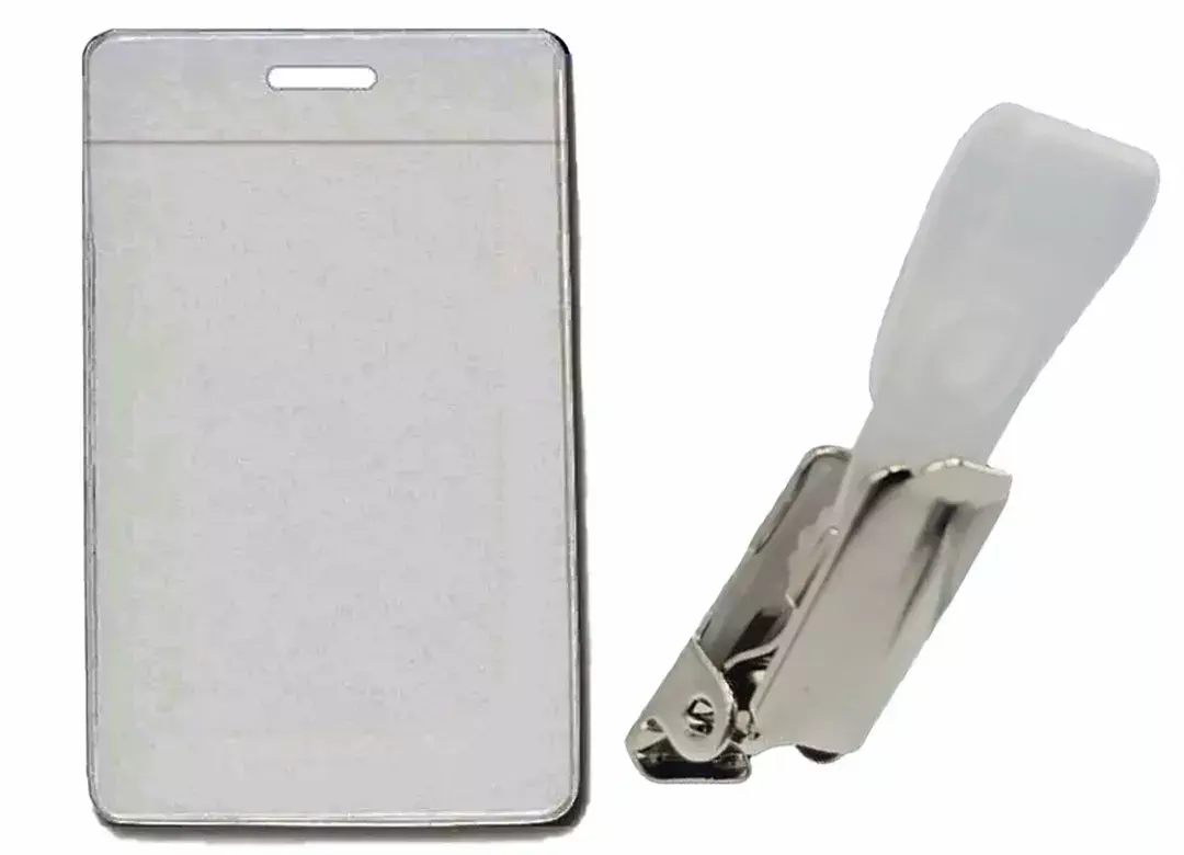 legatoria PortabadgeVerticale aBustina conMolletta, 68x105mm 3EL11204.