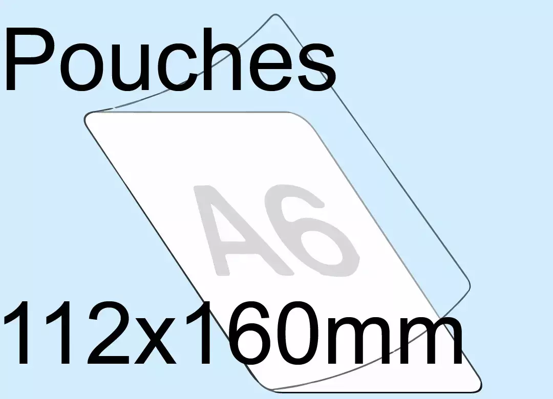 legatoria BustaPlastificante aFreddo, Pouches 112x160mm 3EL11500.