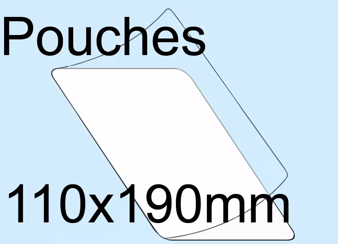 legatoria BustaPlastificante aFreddo, Pouches 110x190mm 3EL11510.