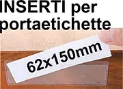 gbc EtichetteSuCartoncinoA4 PreFustellate perPortaetichette 62x150mm 3EL19021.