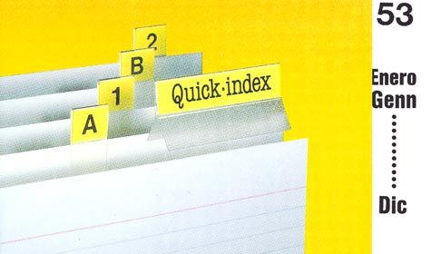 gbc Cavalierini Quick Index Strips BIANCO Ultra resistenti in poliestere. Si fissano su due lati con un forte adesivo permanente. Striscie tagliabili nella misura desiderata. Linserto contiene lettere A-Z, numeri 1-53, mesi gen-dic, orizzontali e verticali, s251503, 10503.