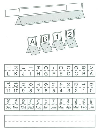 gbc Cavalierini Quick Index Strips BIANCO Ultra resistenti in poliestere. Si fissano su due lati con un forte adesivo permanente. Striscie tagliabili nella misura desiderata. Linserto contiene lettere A-Z, numeri 1-53, mesi gen-dic, orizzontali e verticali, s251503, 10503.