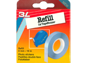 gbc Refill di biadesivo per Tape Runner Nastro transfer con adesivo PERMANENTE. Senza Liner. Altezza 9mm, larghezza 10 metri. Diametro interno 26mm 3el80711