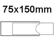 legatoria PortaEtichetteAdesivo EtichettaIntercambiabile, 75x150mm Fabbricati in vinile trasparente antiriflesso. Compresi cartoncini. Per contrassegnare in modo semplice e rapido raccoglitori ad anelli, archivi, ecc.  3EL8510