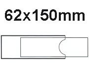 legatoria PortaEtichetteAdesivo EtichettaIntercambiabile, 62x150mm Fabbricati in vinile trasparente antiriflesso. Compresi cartoncini. Per contrassegnare in modo semplice e rapido raccoglitori ad anelli, archivi, ecc.  3EL10345