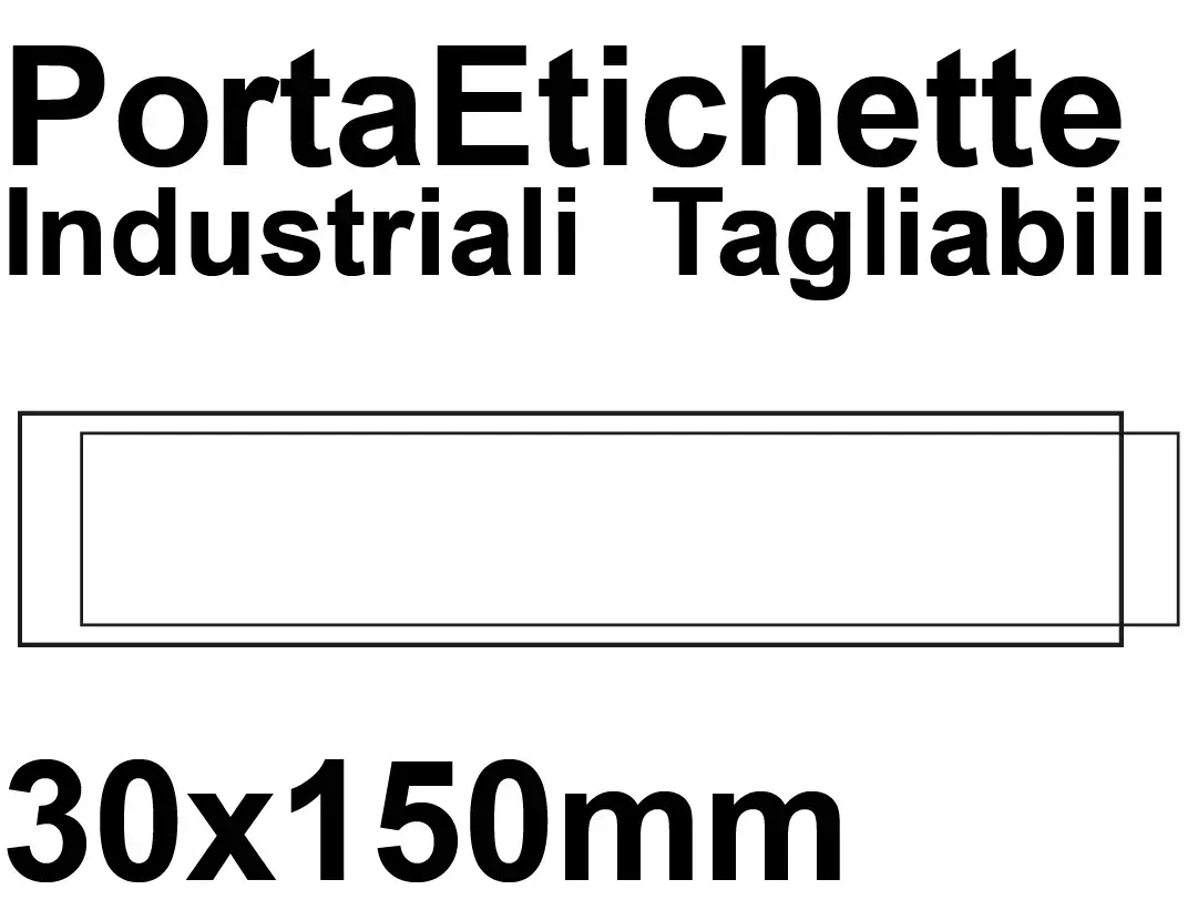 legatoria PortaetichetteAdesivo IndustrialeTagliabile, ShelvingLabelHolder 30x150mm In strisce tagliabili a misura. Particolarmente resistenti, con adesivo rinforzato. Perfetti per contrassegnare scaffali, casse, armadi, cassetti. Compresi cartoncini.