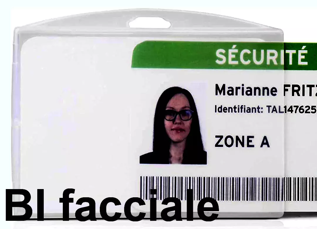 PortatesserinoBIfaccialeRFID PlasticaRigidaTrasparente, xCreditCard54x86mm 3EL200428