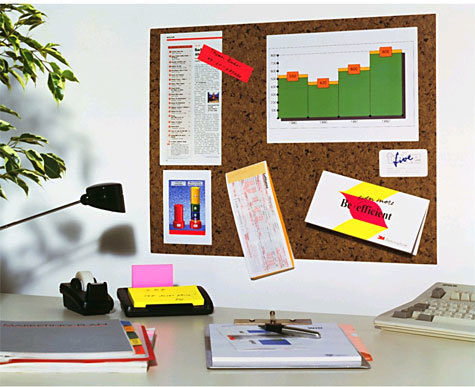 gbc PannelloAffissioneMessaggi 3Mpost-it Memoboard558, 45x58cm bacheca da parete con superficie autoadesiva attacca-stacca, effetto sughero, 45x58cm. Senza cornice. Ideale per conservare i tuoi messaggi, promemoria ed appuntamenti tutto in un solo spazio. Mai pi puntine!.