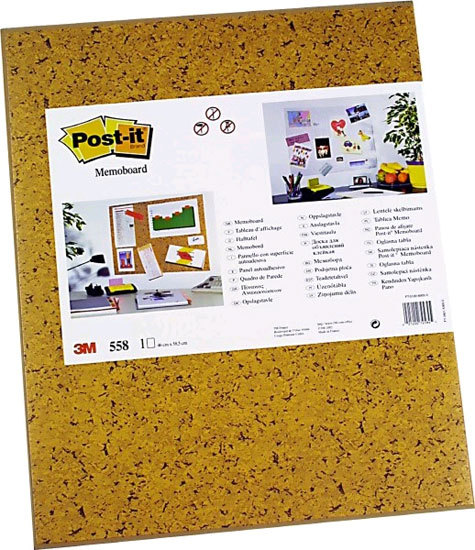 gbc PannelloAffissioneMessaggi 3Mpost-it Memoboard558, 45x58cm bacheca da parete con superficie autoadesiva attacca-stacca, effetto sughero, 45x58cm. Senza cornice. Ideale per conservare i tuoi messaggi, promemoria ed appuntamenti tutto in un solo spazio. Mai pi puntine!.