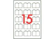 legatoria Etichette Pendenti. con foro 28x43mm Etichette fornite con filo 28x43mm prefustellate su foglio A4 15 etichette per foglio. Le etichette sono poste su un foglio A4 con adesivo in modo da stampare entrambi i lati in un unico passaggio che verrano successivamente uniti grazie all�adesivo. Stampabili con ink-jet, laser e fotocopiatore. Complete di filo API11946