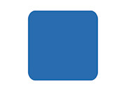 wereinaristea Bollini autoadesivi quadrati colorati, BLU, 15x15mm in rotolo da 2832 etichette API12476