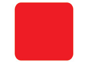 wereinaristea Bollini autoadesivi quadrati colorati, ROSSO, 20x20mm in rotolo da 1770 etichette API4877