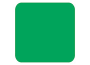 wereinaristea Bollini autoadesivi quadrati colorati, VERDE, 20x20mm in rotolo da 1770 etichette API4878