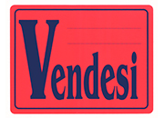 wereinaristea Vendesi cartello autoadesivo 150x115mm, su carta autoadesiva fluorescente AVEOF071