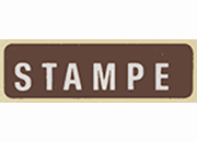 wereinaristea Etichette autoadesive mm 40x12 (12x40) con scritta STAMPE marroni con sritta bianca, adesivo permanente, su foglietti da cm 15x12,60. 30 etichette per foglietto BRA1903