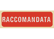 wereinaristea Etichette autoadesive mm 40x12 (12x40) con scritta RACCOMANDATA ROSSO con scritta bianca, adesivo permanente, su foglietti da cm 15,3x12,60. 30 etichette per foglietto BRA1905