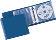 gbc Porta CD con meccanismo ad anelli in PPL polipropilene, chiusura con elastico, Dimensioni: 150x170x50mm.Antica Fabbrica Vittorio Martini. World of Work  BRA3264