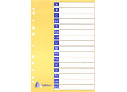 gbc Pagine indice per intercalari A-Z riscivibili formato MAXI, perforazione universale. Colore Giallo, Carta riscrivibile, utilizzabile pi� volte perch� cancellabile anche se compilata a penna BRA3281