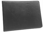 gbc Rubrica tascabile 8x11cm, NERO ANTRACITE in ecopelle NERO ANTRACITE, 56 facciate, formato album BRA3288