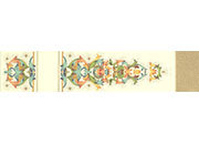 gbc Segnalibro in cartoncino avorio con fregi floreali BRA3295