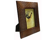 gbc Cornice per foto 10x15cm In vimini intrecciato, misura esterna 19x23cm BRA3315