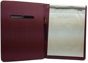 gbc Portablocco A4 con calcolatrice integrata in similpelle bord. Dimensioni: 24x32 cm. BRA3364