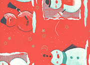 carta Carta Regalo RossaPupazziNeve, A4, 65gr Carta patinata da 65gr/mq. Formato: 100x70cm BRA3418