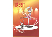 gbc Quaderno Maxi Rabbit, formato A4, quadro da 5mm 72 facciate, carta da 100gr, rilegatura con punto metallico a sella, con frontespizio CEL182c
