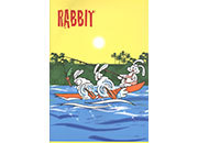 gbc Quaderno Maxi Rabbit, formato A4, quadro da 5mm 72 facciate, carta da 100gr, rilegatura con punto metallico a sella, con frontespizio CEL182a