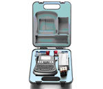 gbc Dymo LabelManager 210D KITCASE il kit contiene 1 etichettatrice elettronica, 2 nastri D1, 1 adattatore, 6 batterie, 1 valigetta DYMS0790550