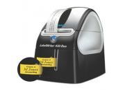 gbc Etichettatrice labelwriter 450 duo dymo + caratterizzata da un doppio sistema di etichettatura: stampa etichette cartacee ed etichette permanenti in plastica d1 in una varieta` di colori e dimensioni. e` il top delle stampanti: racchiude tutte le caratteristiche principali della lw450 turbo. parte inferiore: consente di stampare su nastri d1 da 6,9,12,19 e 24mm. funziona con l`aggiornatissimo software dymo label v.8. connessione usb - windows xp/vista/7. garanzia di 2 anni + 1 anno aggiuntivo registrandosi sul suto www.dymo.com DYMS0838940