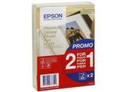 consumabili C13S042167  EPSON CARTA INKJET 2X1 FOTOGRAFICO LUCIDO PREMIUM 10X15 255GR 40 FOGLI 2X1 EPSC13S042167