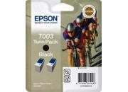 consumabili C13T00301210  EPSON CARTUCCIA INK-JET NERO 69ML PACK 2 BLISTER+ALLARME RADIOFREQUENZA STYLUS COLOR/900/980 EPSC13T00301210