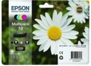 consumabili C13T18064010  EPSON CARTUCCIA INK-JET NERO+TRICOLORE 18 CLARIA HOME PACK 4 BLISTER SENZA ANTIACCHEGGIO EXPRESSION HOME XP-/102/205/305/405 EPSC13T18064010