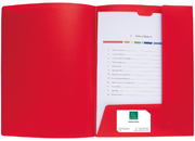 gbc Cartellina di presentazione Kreacover Cartocom ROSSO. In polipropilene opaco. Tasca trasparente frontale per personalizzazione. Intaglio per inserimento biglietto da visita allinterno. EXC43503e