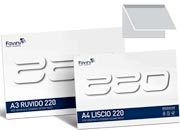 carta DISEGNO UNI 220 BLOCCO liscio neutro, formato A4 (21x29,7cm), 220gr, 20 fogli FAVA226204